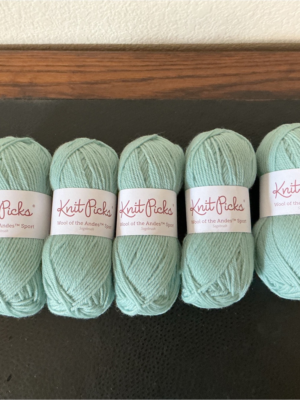 Knit Picks Sagebrush Wool of The Andes Sport Peruvian Highland Yarn Lot of 5